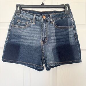 Aeropostale High Rise Patchwork Midi Shorts